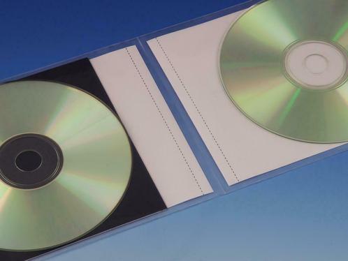 100 Ruimtebesparende hoesjes voor Dubbel CD’s, Cd's en Dvd's, Cd's | Filmmuziek en Soundtracks, Nieuw in verpakking, Verzenden