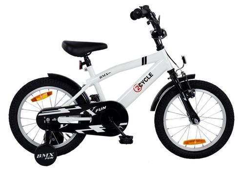 2Cycle BMX-Fun - Wit - Jongensfiets 4 tot 6 jaar, Vélos & Vélomoteurs, Vélos | Vélos pour enfant, Envoi