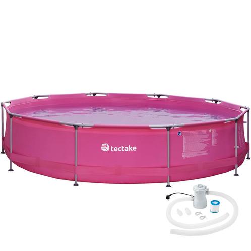 Zwembad rond met filterpomp Ø 360 x 76 cm - pink, Jardin & Terrasse, Piscines, Envoi
