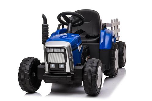 Elektrisch bestuurbare tractor met aanhanger en afstandbe..., Enfants & Bébés, Jouets | Extérieur | Véhicules à batterie, Enlèvement ou Envoi