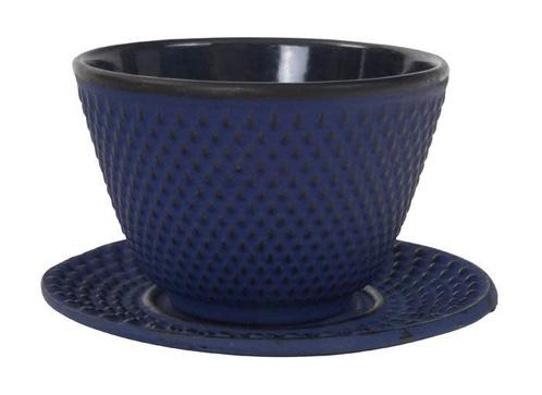 Teacup 12cl + round plate Arare, nightblue, Hobby & Loisirs créatifs, Sachets de thé