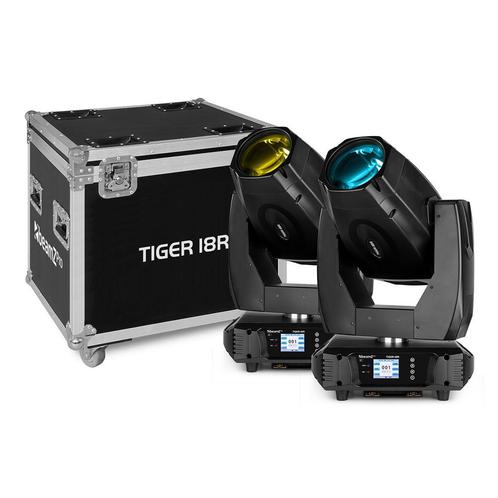BeamZ Pro Tiger 18R BSW 380W CMY Moving Heads in Flightcase, Musique & Instruments, Lumières & Lasers, Envoi