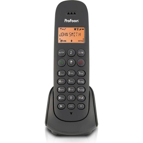 Profoon PDX600 - DECT -telefoon - 1 handset - zwart, Télécoms, Téléphonie mobile | Marques Autre, Envoi