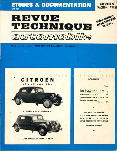 CITROËN TRACTION AVANT, REVUE TECHNIQUE AUTOMOBILE, Livres, Autos | Livres
