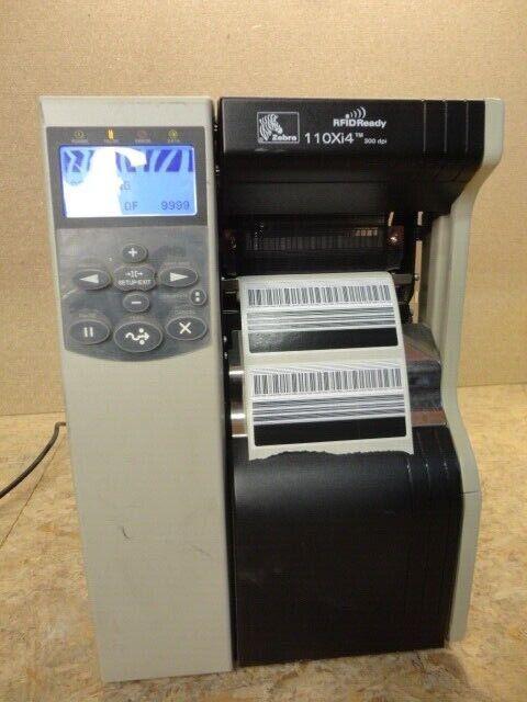 Zebra 110Xi4 - 200dpi Thermal Label Printer Rewinder * USB +, Computers en Software, Printers, Thermo-printer, Gebruikt, Printer