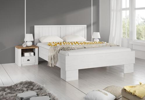 Tweepersoonsbed - Wit - 160x200 - 2 persoons bed, Maison & Meubles, Chambre à coucher | Lits, Envoi