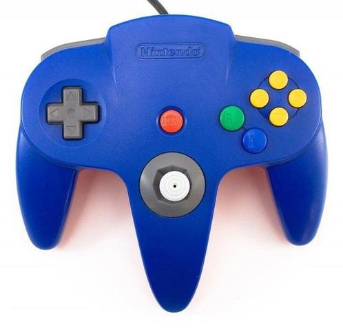 Nintendo 64 Controller Blauw Origineel (N64 Accessoires), Games en Spelcomputers, Spelcomputers | Nintendo 64, Zo goed als nieuw