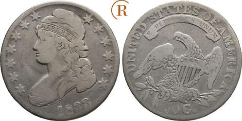 1/2 Dollar ( 50 Cent ) Philadelphia 1833 Usa:, Postzegels en Munten, Munten | Amerika, Verzenden