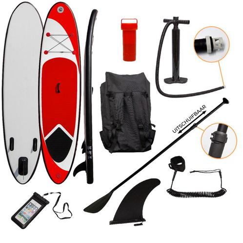 SUP Board - Opblaasbaar - 3m - Rood, Sports nautiques & Bateaux, Planche à pagaie, Envoi