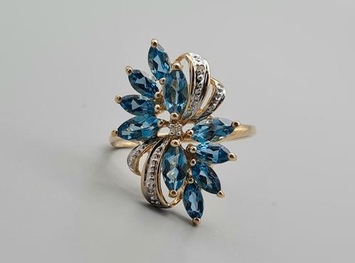 Gouden ringen. Gouden antieke sieraden. Verkopen wij online., Handtassen en Accessoires, Ringen, Dame of Heer, Met edelsteen, Overige kleuren