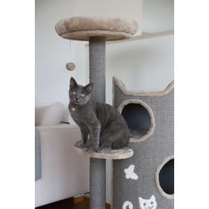 Krabpaal tiana, grijs, 56 x 38 x 130 cm - kerbl, Animaux & Accessoires, Accessoires pour chats