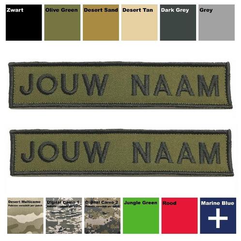 Naamplaatje Nametag Laten Maken Patch Badge Naamlint Airsoft, Collections, Objets militaires | Général, Envoi