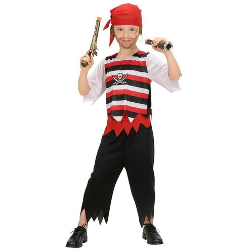Piraat Kostuum Rood Wit Zwart Jongen, Enfants & Bébés, Costumes de carnaval & Déguisements, Envoi
