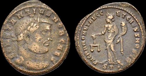 293-305ad Roman Constantius I Chlorus, as Caesar, Ae foll..., Timbres & Monnaies, Monnaies & Billets de banque | Collections, Envoi