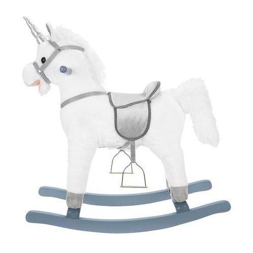 Hobbelpaard - unicorn - wit - met zitting handvatten en, Kinderen en Baby's, Speelgoed | Hobbelfiguren, Verzenden