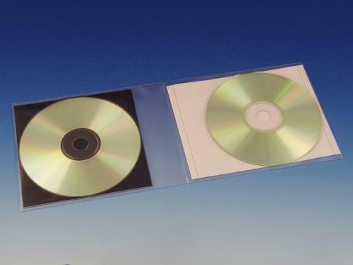 100 Plastic hoesjes voor Dubbel CD's - Ruimtebesparend, Cd's en Dvd's, Cd's | Nederlandstalig, Nieuw in verpakking, Verzenden