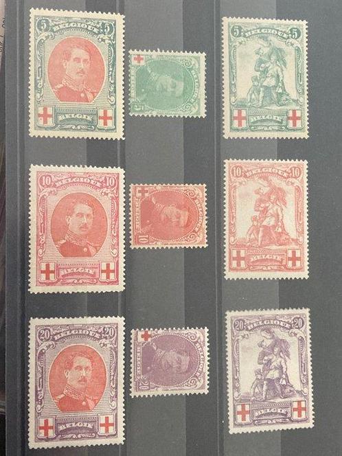 Belgique 1914/1915 - Série Croix Rouge : Mérode et Albert, Postzegels en Munten, Postzegels | Europa | België