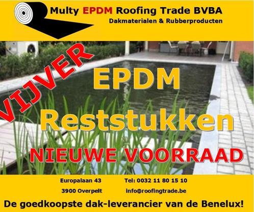 EPDM rubber vijverfolie uit 1 stuk 1 mm va € 6,50/m², Tuin en Terras, Vijvers, Nieuw