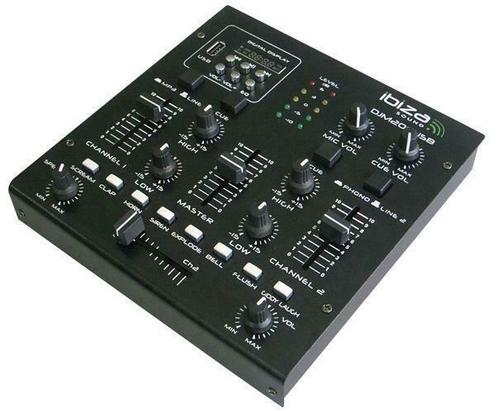 Ibiza DJM200USB Tafel mixer USB met USB en Sd en Effecten, Musique & Instruments, Tables de mixage, Envoi
