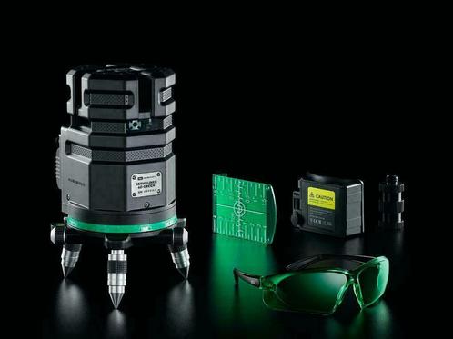 Groene 8-Lijns(!) Servomotorische Lijnlaser | PRO: 1mm @ 10m, Bricolage & Construction, Instruments de mesure, Envoi