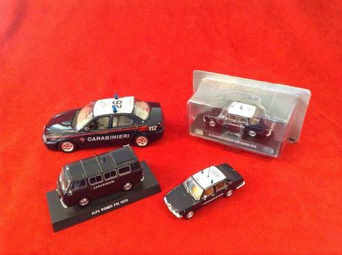 Alfa Romeo Carabinieri Lot - 1/24 & 1/43 - 1/24 Burago, Hobby & Loisirs créatifs, Voitures miniatures | 1:5 à 1:12