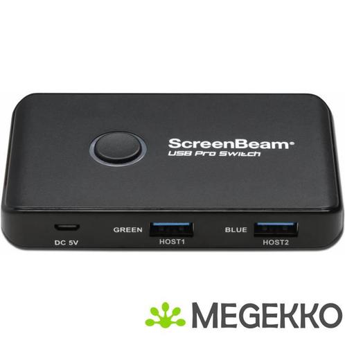 ScreenBeam USB Pro Switch Zwart 1 stuk(s), Computers en Software, Netwerk switches, Nieuw, Verzenden