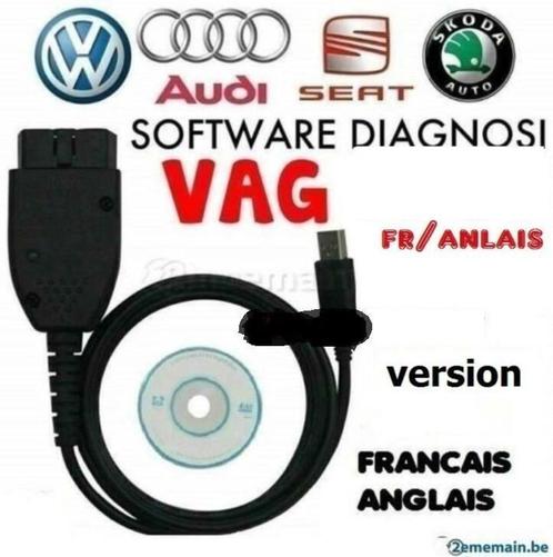 Logiciel VCDS vag-com 22.3 EN Francais, vw,audi,seat, skoda, Autos : Divers, Outils de voiture, Utilisé, Enlèvement ou Envoi