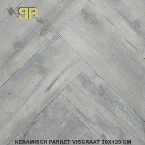 Keramisch parket visgraat 30x120 cm nu 19,98 pm2, Maison & Meubles, Ameublement | Revêtements de sol, Enlèvement ou Envoi