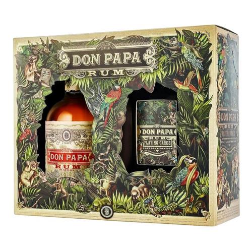 Don Papa 0,7L geschenkpakket met kaarten, Verzamelen, Wijnen