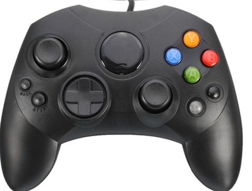 Xbox Classic S Controller Zwart (Third Party), Games en Spelcomputers, Spelcomputers | Xbox Original, Zo goed als nieuw, Ophalen of Verzenden