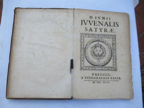 Juvenalis - D. Iuvnii Iuvenalis Satyrae - 1644, Antiquités & Art, Antiquités | Livres & Manuscrits