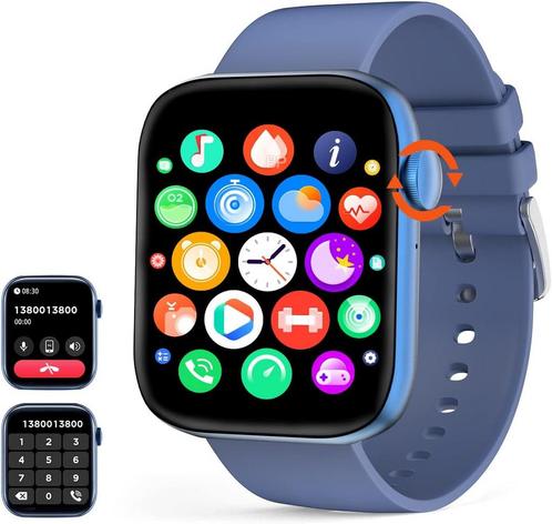 AMZSA Smartwatch met Telefoonfunctie, Fitness Tracker en..., Handtassen en Accessoires, Smartwatches, Nieuw, Verzenden