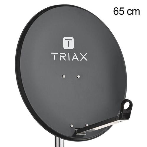 Triax TDS 65cm schotel kleur 7016 antraciet, Télécoms, Antennes & Mâts, Enlèvement ou Envoi