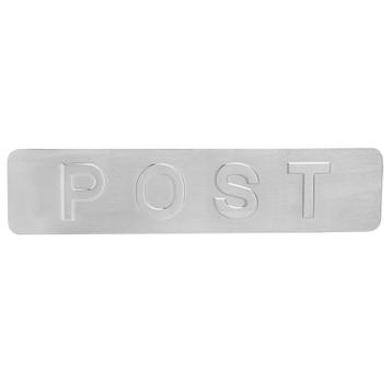 Homebox Buitenzijde in mat nikkel met Post Front