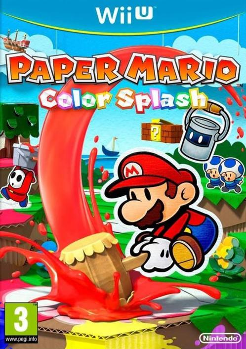 Paper Mario Color Splash (Wii U Games), Consoles de jeu & Jeux vidéo, Jeux | Nintendo Wii U, Enlèvement ou Envoi