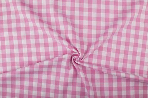 Boerenbont stof roze 18mm geruit - Katoen stof 80m op rol, Hobby & Loisirs créatifs, Tissus & Chiffons, Envoi
