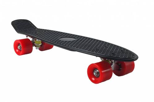 2Cycle - Skateboard - Penny board - Zwart-Rood - 22.5 inch -, Sports & Fitness, Patins à roulettes alignées, Envoi