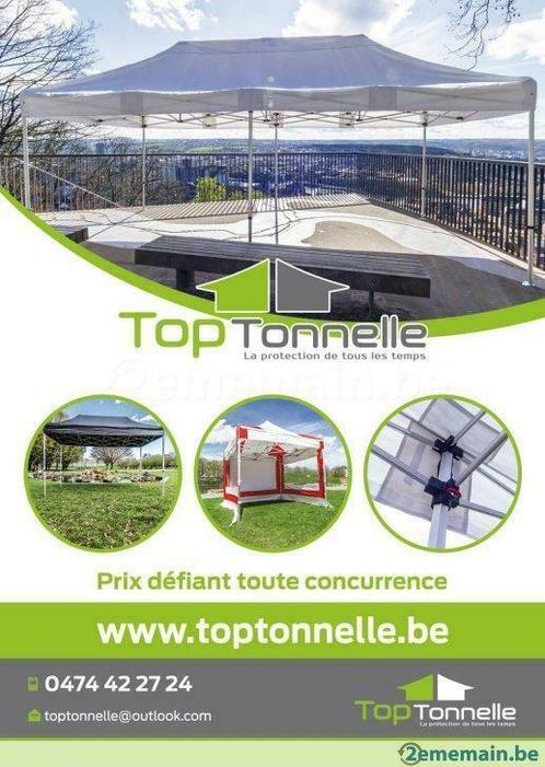 Tonnelle www.toptonnelle.be  Vente, location,accessoires,..., Jardin & Terrasse, Tonnelles, Tente de réception, Neuf, Enlèvement ou Envoi