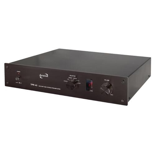 Dynavox TPR-43 Buizenvoorversterker met Phono MM/MC - zwart, TV, Hi-fi & Vidéo, Amplificateurs & Ampli-syntoniseurs