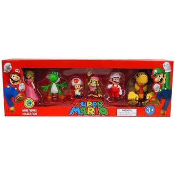 Nintendo Super Mario Mini Figure 6 Pack
