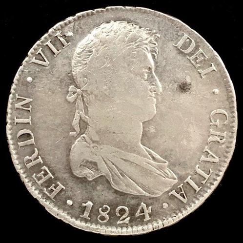 Spanje. Fernando VII (1813-1833). 8 Reales - 1824 PJ -, Timbres & Monnaies, Monnaies | Europe | Monnaies non-euro