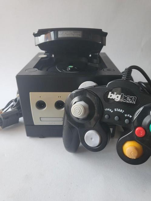 Nintendo Gamecube Zwart met 1 Big Ben controller, Games en Spelcomputers, Spelcomputers | Nintendo GameCube, Zo goed als nieuw