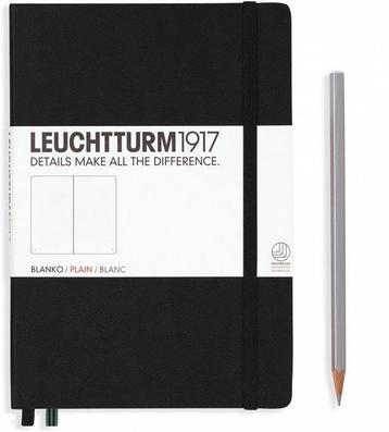 Leuchtturm1917 Notitieboek Zwart - Medium - Blanco op Overig