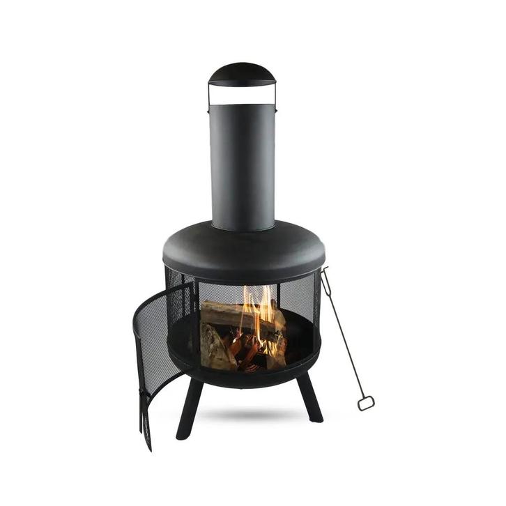 MaxxGarden Tuinhaard Pompei - 60 x 130 cm - Zwart, Tuin en Terras, Tuinhaarden, Nieuw, Ophalen of Verzenden