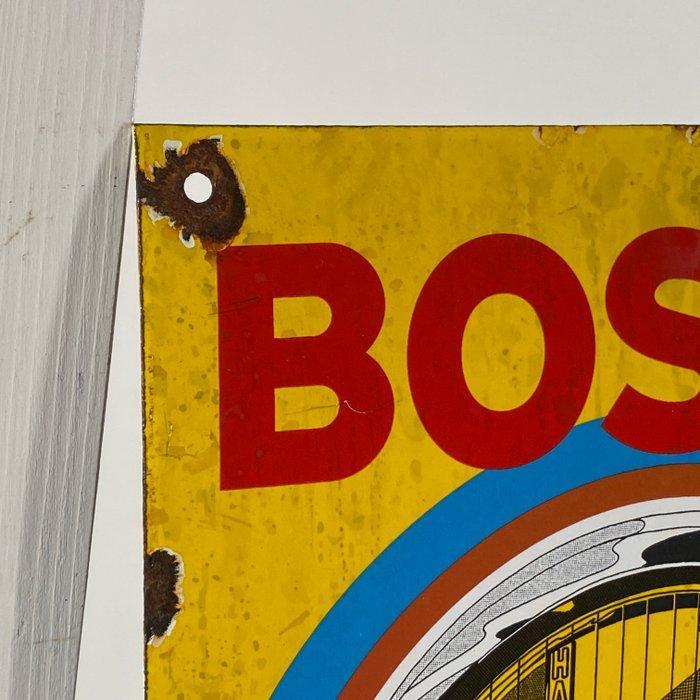 Bosch - Reclamebord - Gemaakt van ijzer en emaille van 1,5, Antiek en Kunst, Antiek | Wandborden en Tegels