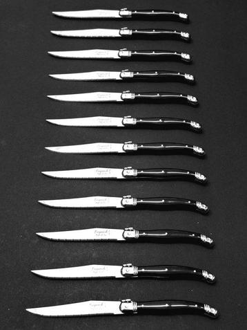Laguiole - 12 steak messen - met Certificaat van Echtheid