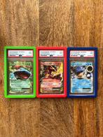 Pokémon - 3 Graded card - Blastoise, Charizard, Venusaur, EX