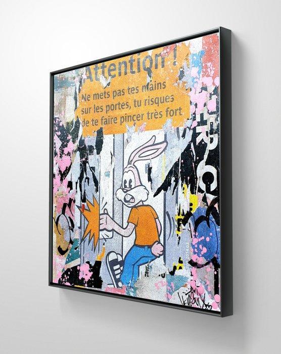 lasveguix (1986) - Serge le lapin, Antiek en Kunst, Kunst | Schilderijen | Modern