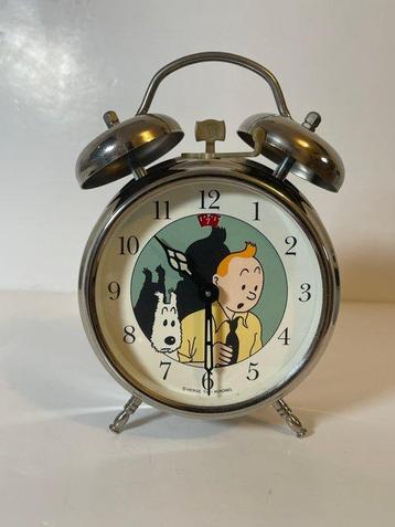 Tintin - Réveil Vintage Tintin & Milou – Avronel – Métal, Livres
