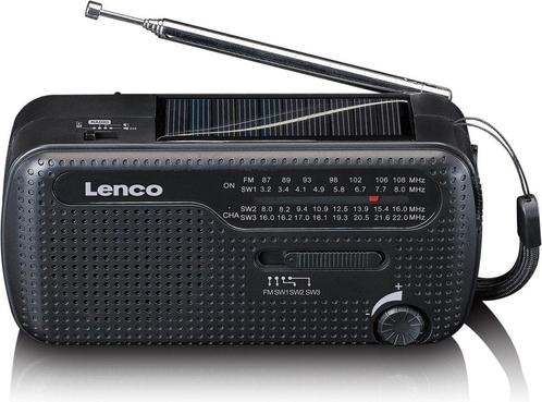 Lenco Noodradio - Draagbare opwindbare Radio - Zaklamp en Po, Huis en Inrichting, Woonaccessoires | Overige, Verzenden